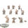 Scibor Miniatures - 10 x Riff Raff Evil Dwarves - teilweise bemalt