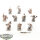 Scibor Miniatures - 10 x Riff Raff Evil Dwarves - teilweise bemalt