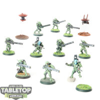Tau Empire - 10 x Fire Warriors Strike Team - bemalt