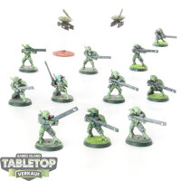Tau Empire - 10 x Fire Warriors Strike Team - bemalt