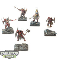 Maggotkin of Nurgle - 5 x Putrid Blightkings - bemalt