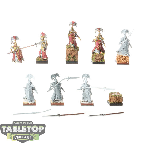 Lumineth Realm Lords - 8 x Vanari Auralan Wardens - teilweise bemalt