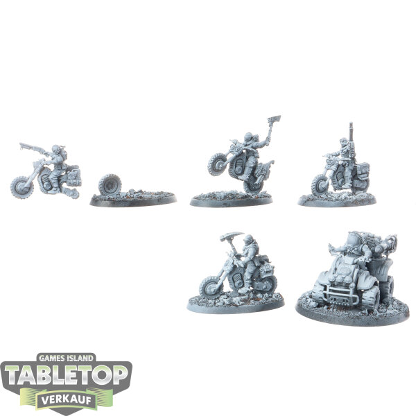 Genestealer Cults - 5x Atalan Jackals - grundiert