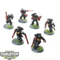 Space Marines - 6x Assault Intercessors - bemalt