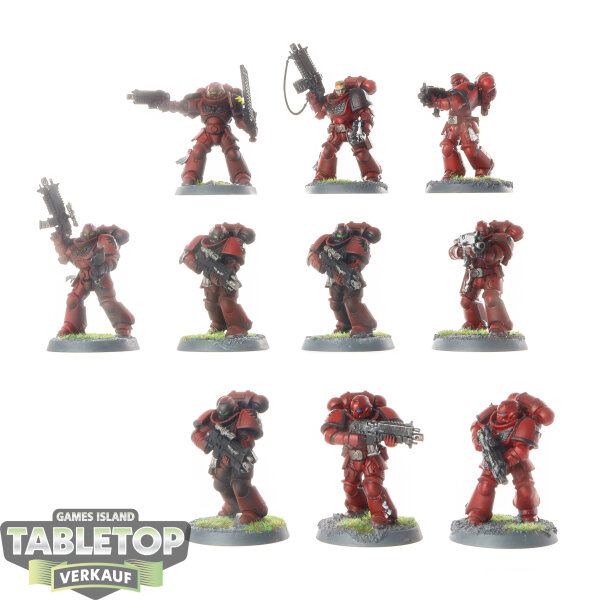 Space Marines - 10x Intercessors - bemalt