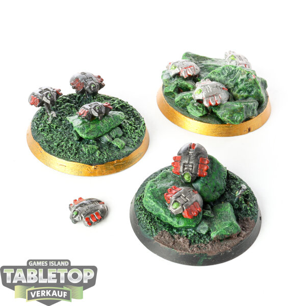 Necrons - 3 Canoptek Scarabs klassisch - bemalt