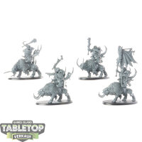 Ogor Mawtribes - 4x Mournfang Pack - unbemalt