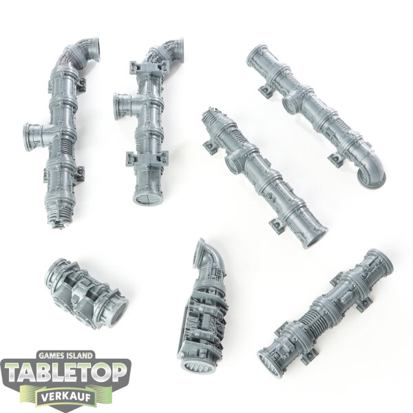 Gelände - 7x Thermic Plasma Conduits - unbemalt