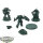 Black Templars - 3 x Bladeguard Veterans - teilweise bemalt