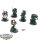 Dark Angels - 5 x Company Veterans - teilweise bemalt