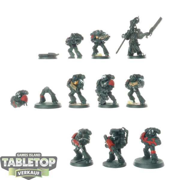 Dark Angels - 10 x Tactical Squad (Classic) - teilweise bemalt