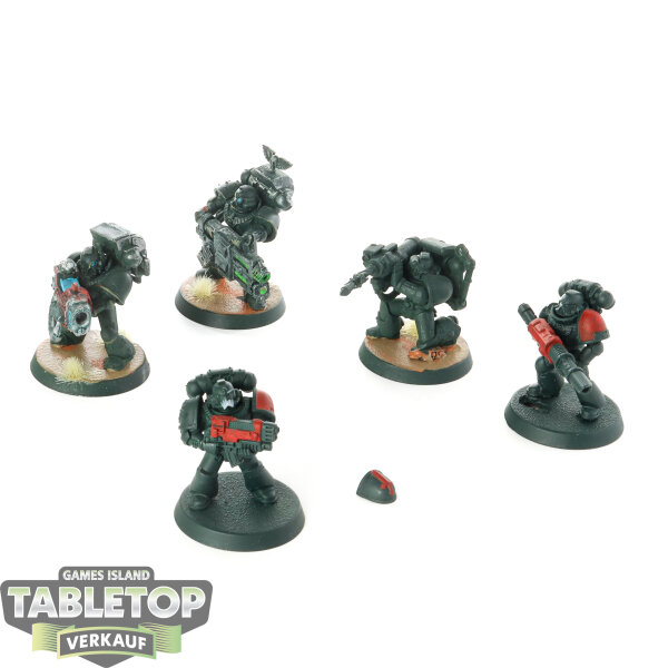 Space Marines - 5 x Devastator Squad - teilweise bemalt