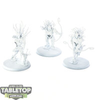 Sylvaneth - 3 x Kurnoth Hunters - teilweise bemalt