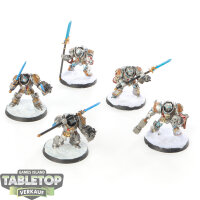 Grey Knights - 5 x Grey Knights Terminator Squad - bemalt
