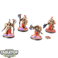 Adeptus Custodes - 4 Custodian Wardens - bemalt