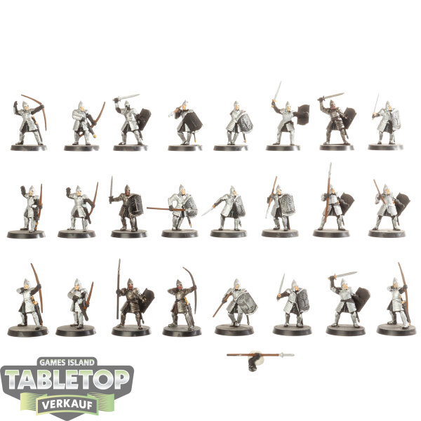 HdR Figuren - Gut - 24x Warriors of Minas Tirith - teilweise bemalt