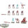 Aeldari - 10 Guardian Defenders 1 Heavy Weapon Platform - bemalt