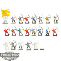 Kingdom of Bretonnia - 21x Peasant Bowmen - teilweise bemalt