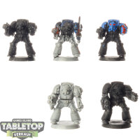 Space Marines - 5x Terminator Squad - teilweise bemalt