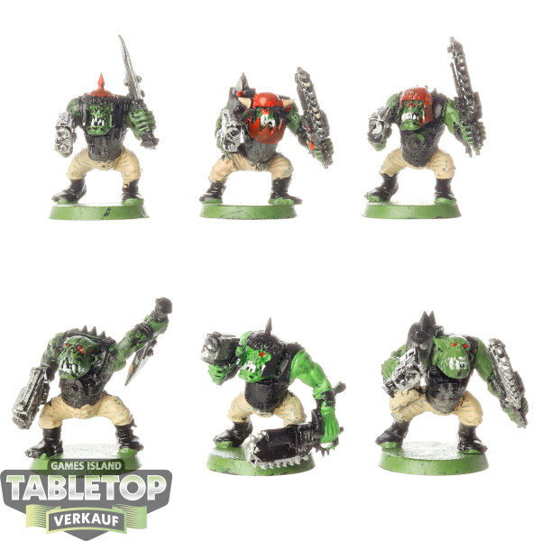 Orks - 6x Ork Boyz - bemalt