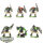 Orks - 6x Ork Boyz - bemalt