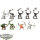 Orc & Goblin Tribes - 9x Orc Boyz & Orc Arrer Boyz Mob - teilweise bemalt