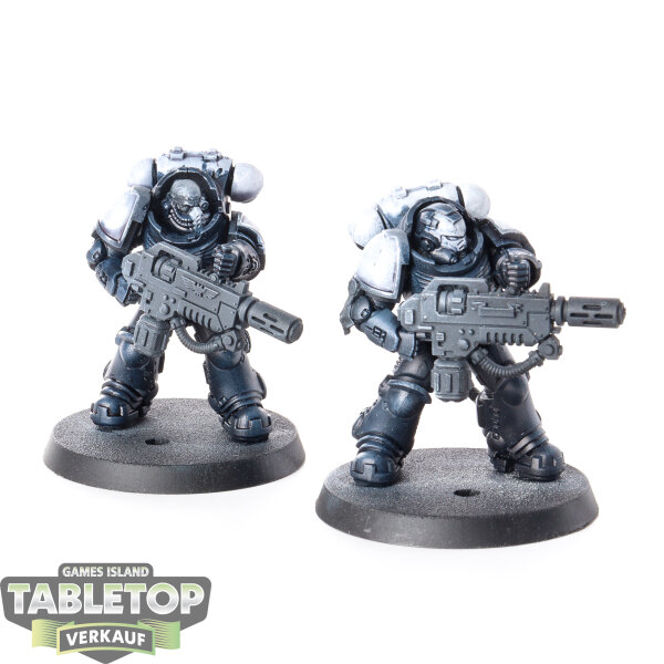 Space Marines - 2 x Primaris Eradicators - teilweise bemalt
