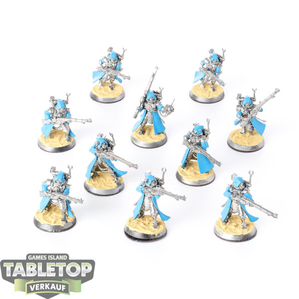 Adeptus Mechanicus - 10 Skitarii Ranger - teilweise bemalt
