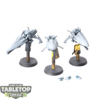 Aeldari - 3 x Windriders - teilweise bemalt