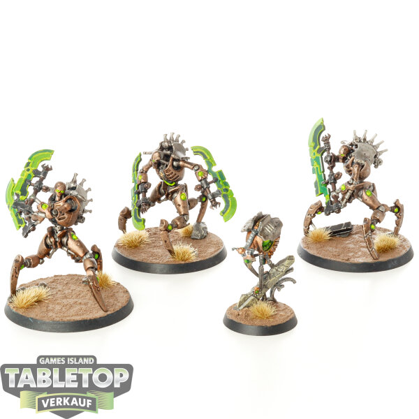 Necrons - 3 Skorpekh Destroyers - bemalt