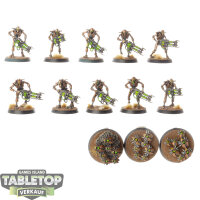 Necrons - 10 Necron Warriors 3 Canoptek Scarab Swarms -...