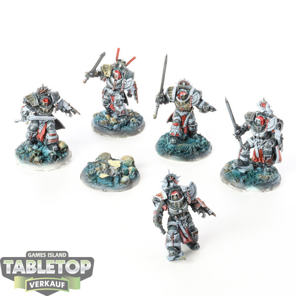 Horus Heresy - 5x Dark Angels Inner Circle Knights Cenobium - teilweise bemalt