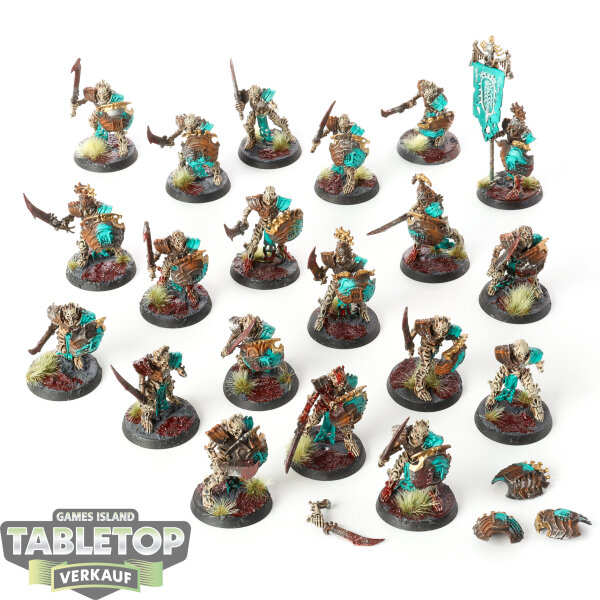 Ossiarch Bonereapers - 20x Mortek Guard - bemalt