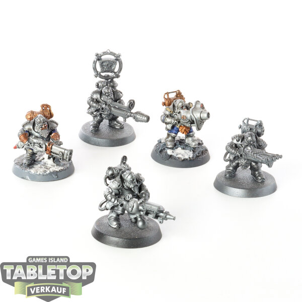 Kharadron Overlords - 5x Grundstok Thunderers - teilweise bemalt