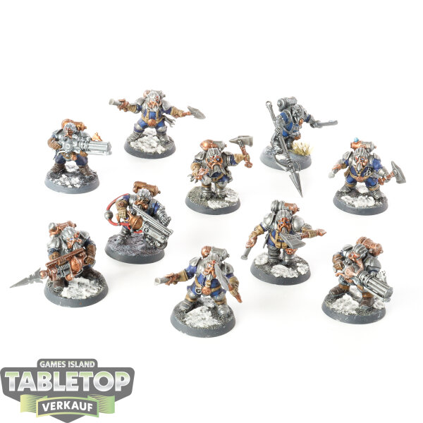 Kharadron Overlords - 10x Arkanaut Company - teilweise bemalt