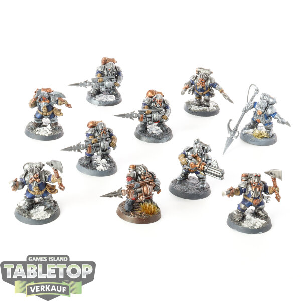 Kharadron Overlords - 10x Arkanaut Company - teilweise bemalt