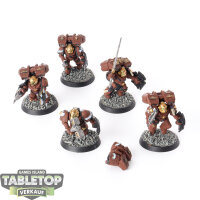 Space Marines - 5x Vanguard Veteran Squad - teilweise bemalt
