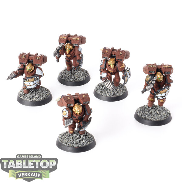 Space Marines - 5x Vanguard Veteran Squad - teilweise bemalt
