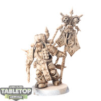 Death Guard - Plague Marine Icon Bearer - teilweise bemalt