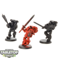 Blood Angels - 3x Sanguinary Guard klassisch - teilweise...