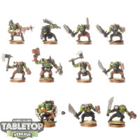 Orks - 11 x Ork Boyz - teilweise bemalt