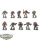 Space Wolves - 10 x Grey Hunters - teilweise bemalt