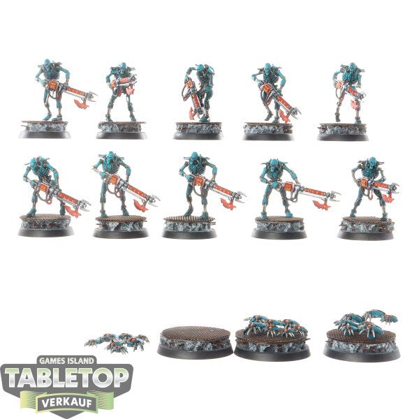 Necrons - 10 x Necron Warriors - bemalt