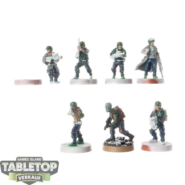 Rebellen - 7 x Rebel Troopers - teilweise bemalt