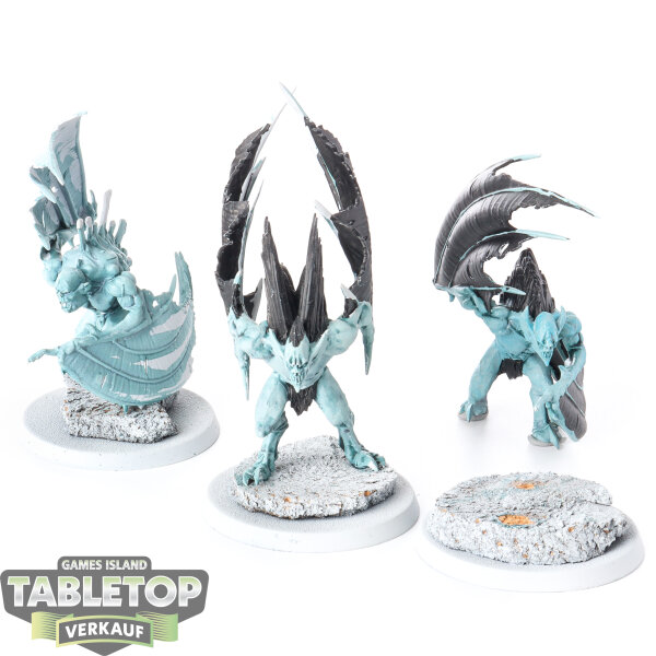 Flesh-eater Courts - 3 Crypt Flayers - teilweise bemalt