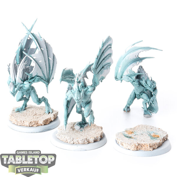 Flesh-eater Courts - 3 Crypt Flayers - teilweise bemalt