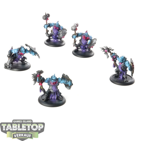 Trollbloods - 5x Trollkin Warders - bemalt
