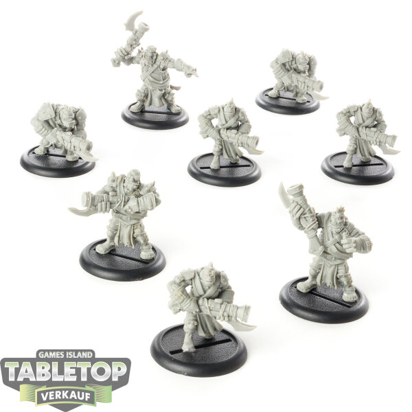 Trollbloods - 8x Scattergunners - unbemalt