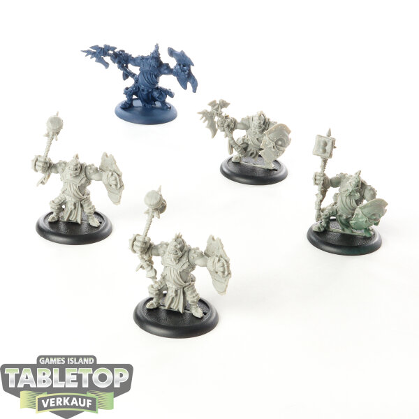 Trollbloods - 5x Trollkin Warders - unbemalt