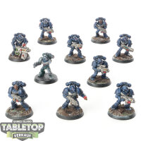Space Marines - 10x Tactical Squad - teilweise bemalt